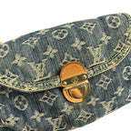 LOUIS VUITTON PLEATY PM BLUE DENIM SHOULDER BAG