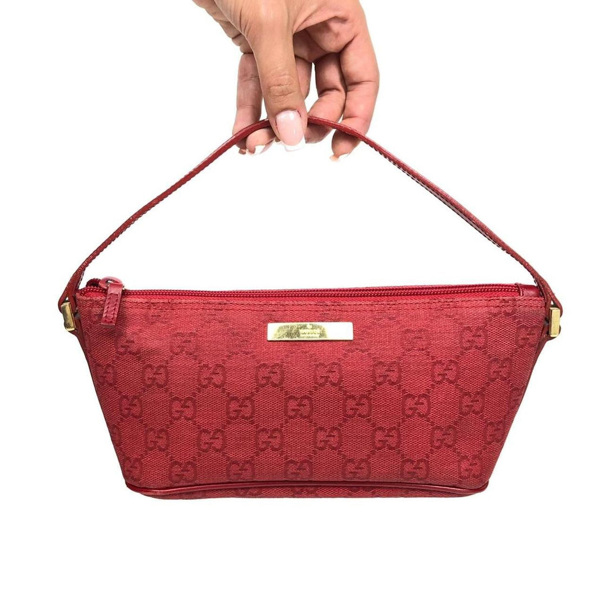 GUCCI MONOGRAM SHOULDER BAG