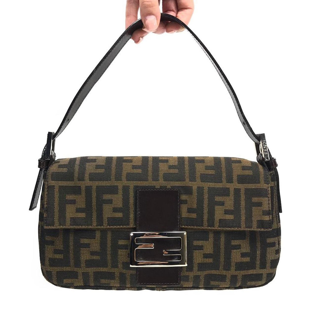 FENDI ZUCCA BAGUETTE SHOULDER BAG
