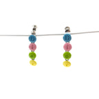 CHRISTIAN DIOR SPELLOUT CLIP ON EARRINGS