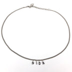 CHRISTIAN DIOR SPELL-OUT NECKLACE