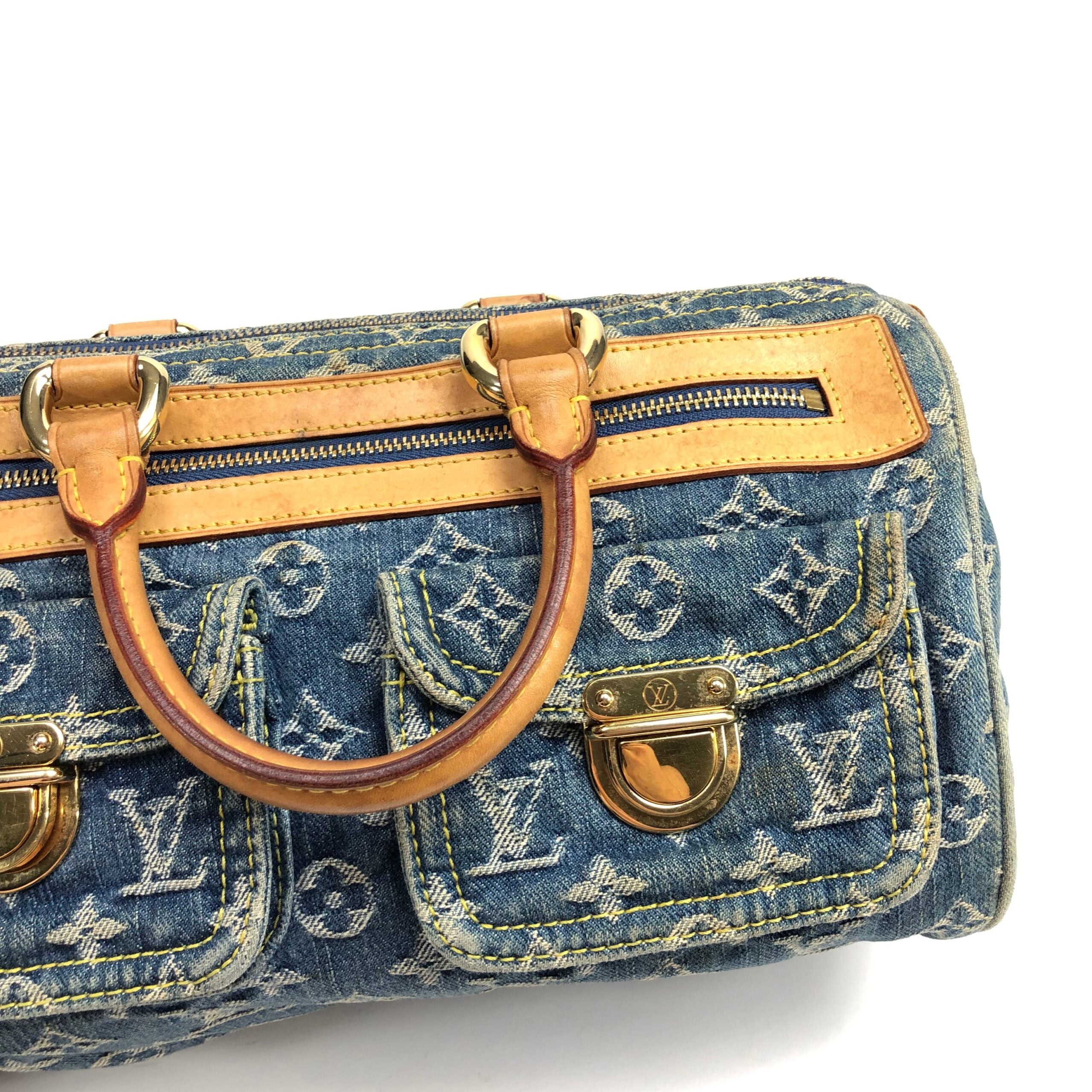 LOUIS VUITTON NEO SPEEDY DENIM BAG
