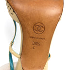 CHANEL SLING-BACK MULE HEELS - UK 3.5 / US 5.5 / EU 36.5