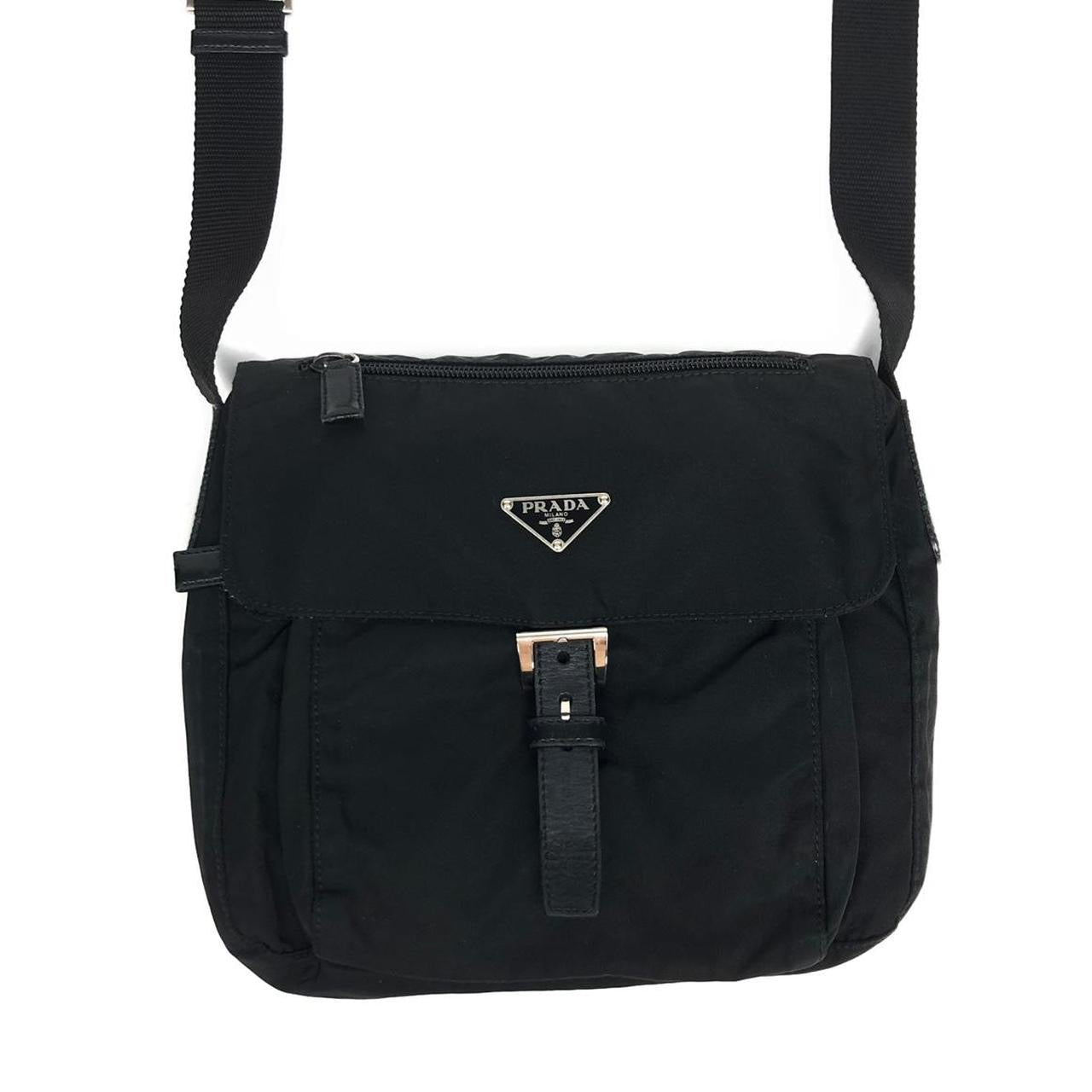 PRADA NYLON BUCKLE CROSSBODY BAG