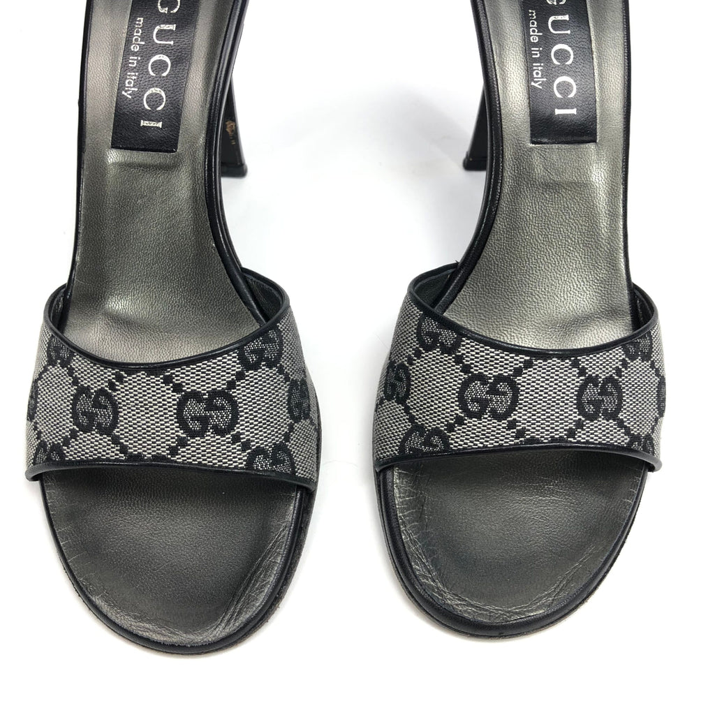 GUCCI MONOGRAM HEELS -  UK 3 / US 5 / EU 36
