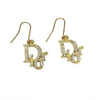 CHRISTIAN DIOR MONOGRAM JEWELLED EARRINGS