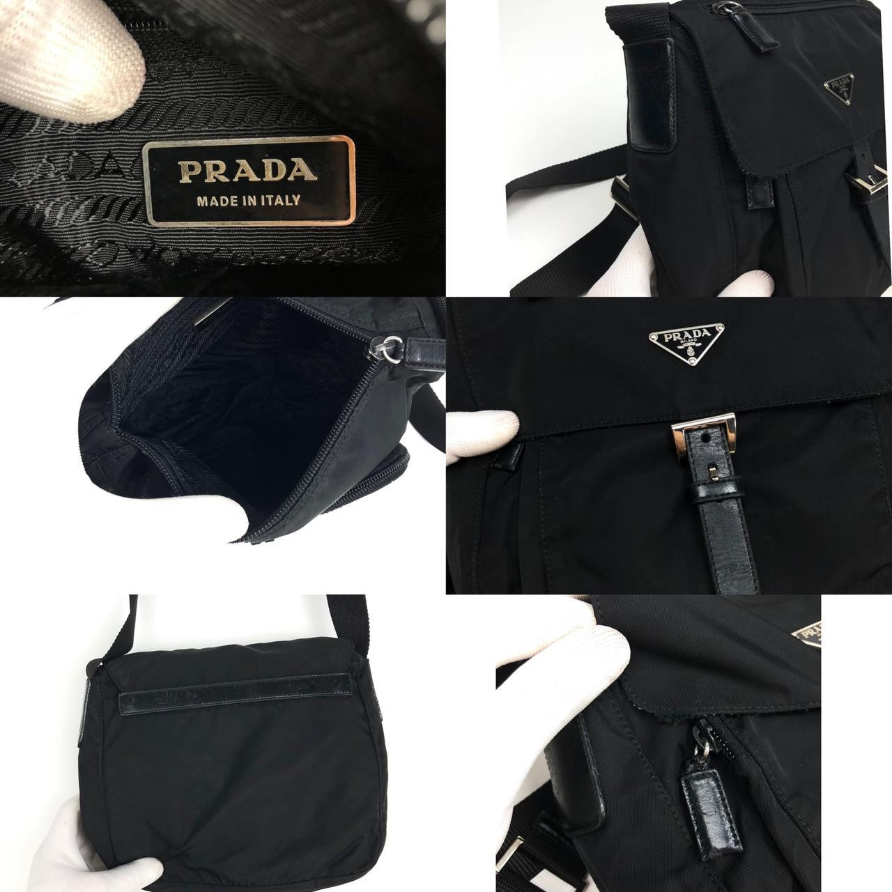 PRADA NYLON BUCKLE CROSSBODY BAG