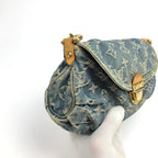 LOUIS VUITTON PLEATY PM BLUE DENIM SHOULDER BAG