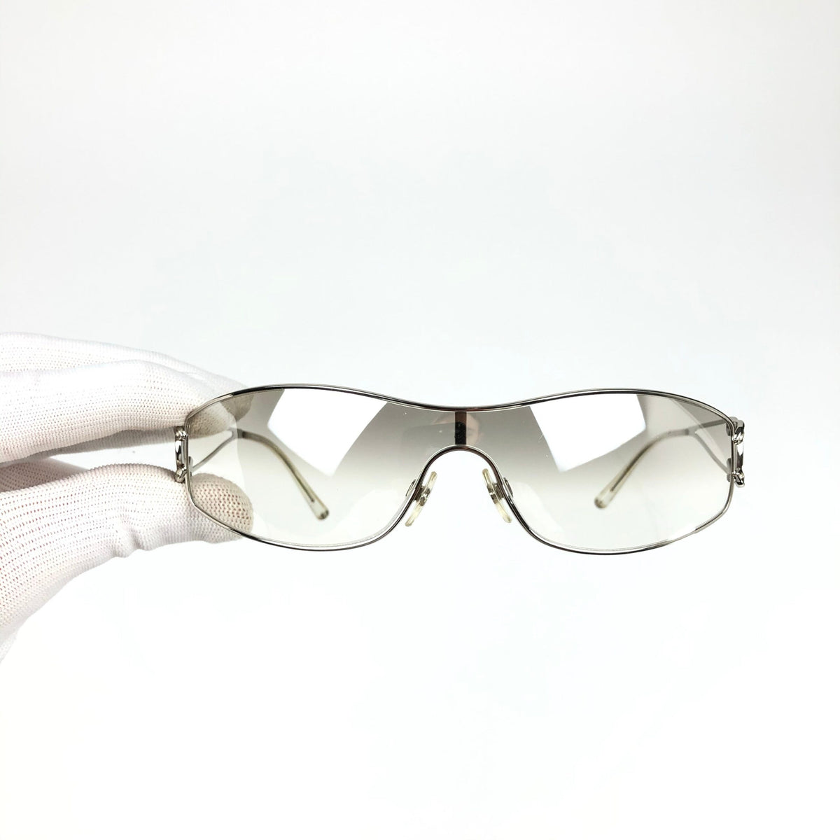 CHANEL RIMLESS VISOR SUNGLASSES