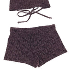 FENDI HALTER TOP AND SHORTS