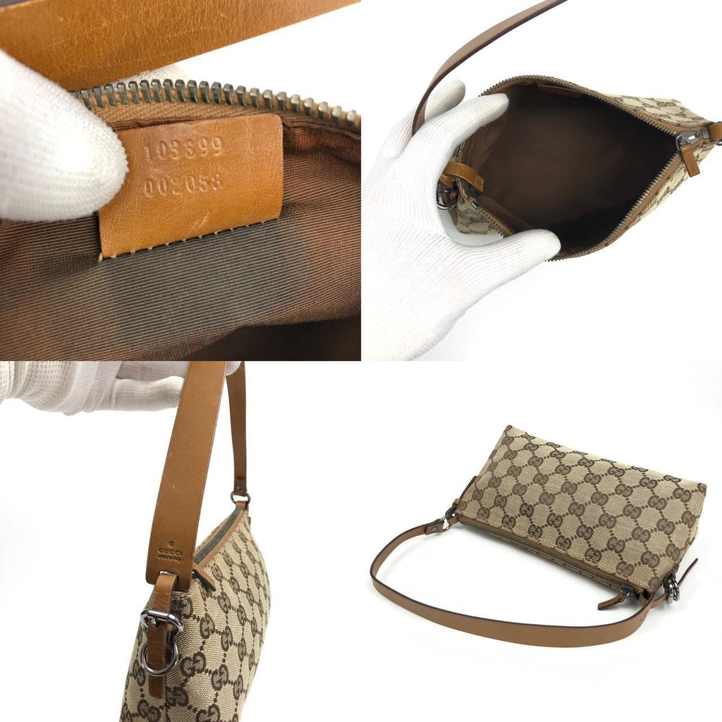 GUCCI MONOGRAM SHOULDER BAG