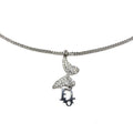 CHRISTIAN DIOR MONOGRAM BUTTERFLY NECKLACE