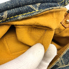 LOUIS VUITTON PLEATY PM BLUE DENIM SHOULDER BAG