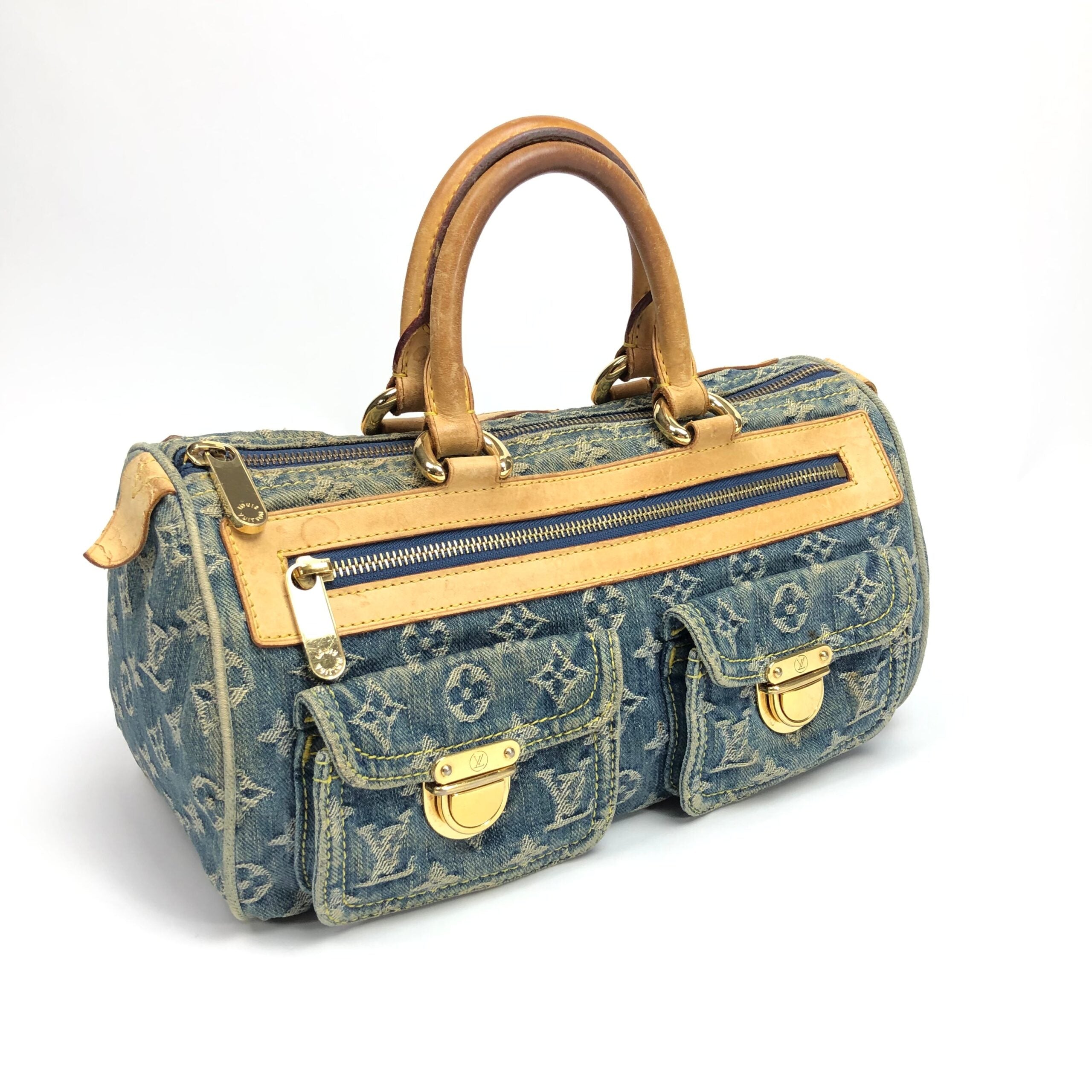 LOUIS VUITTON NEO SPEEDY DENIM BAG