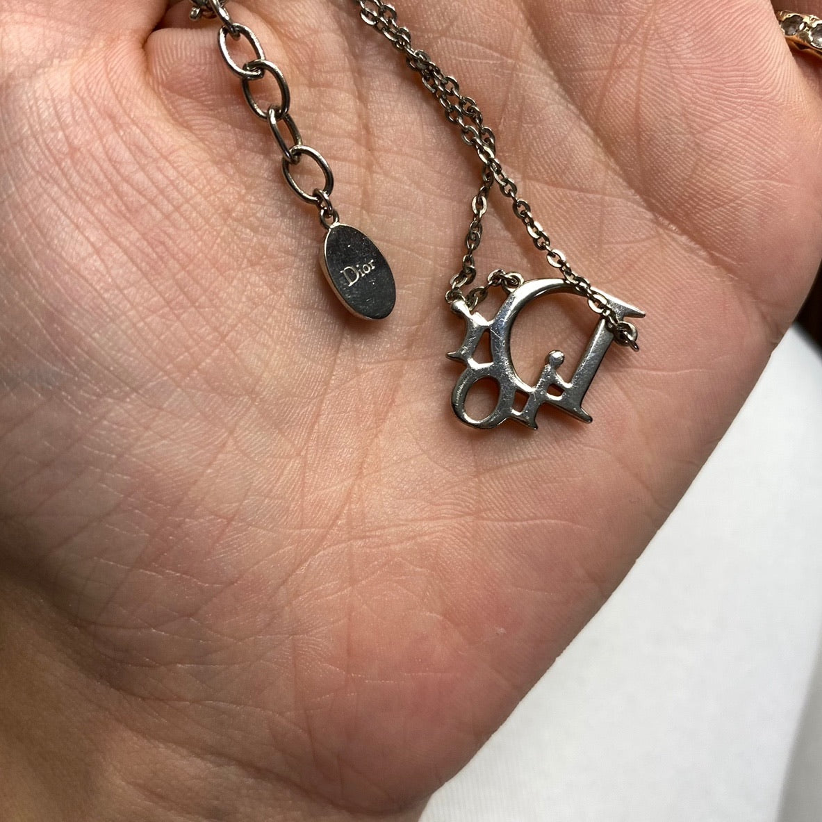 CHRISTIAN DIOR MONOGRAM NECKLACE