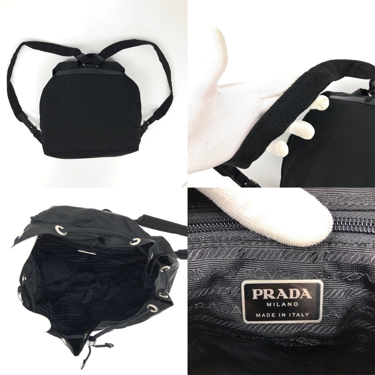 PRADA NYLON DOUBLE BUCKLE BACKPACK