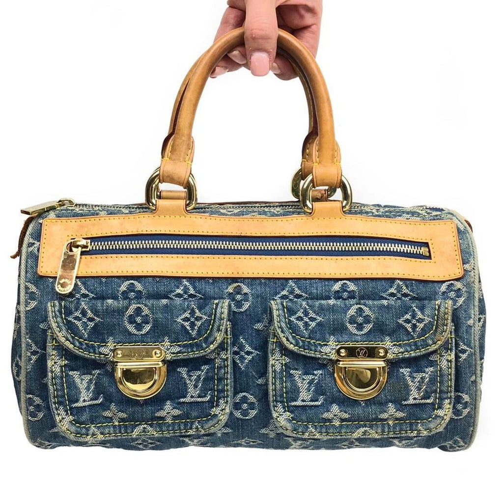 LOUIS VUITTON NEO SPEEDY DENIM BAG