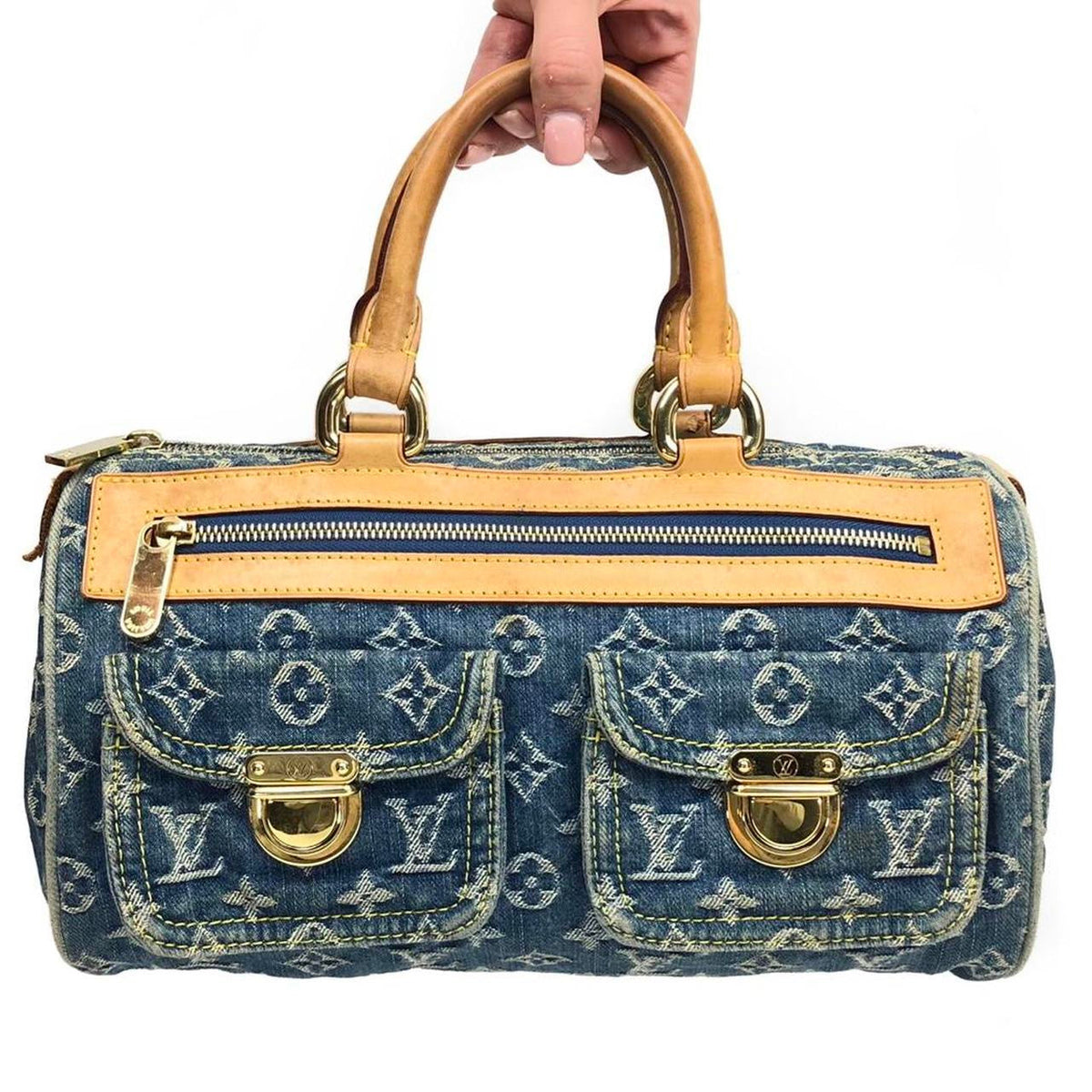 LOUIS VUITTON NEO SPEEDY DENIM BAG