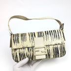 FENDI PYTHON SNAKESKIN BAGUETTE SHOULDER BAG