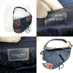CHRISTIAN DIOR DENIM SADDLE BAG