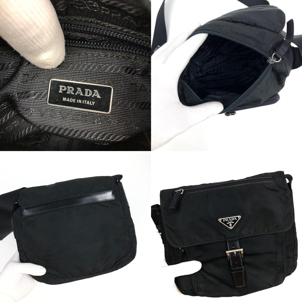 PRADA NYLON BUCKLE CROSSBODY BAG