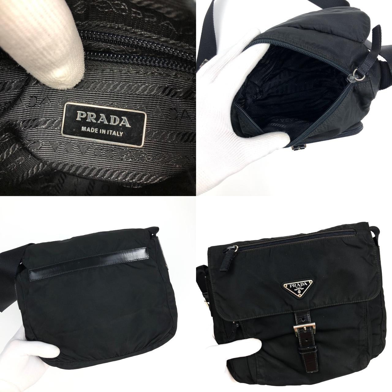 PRADA NYLON BUCKLE CROSSBODY BAG