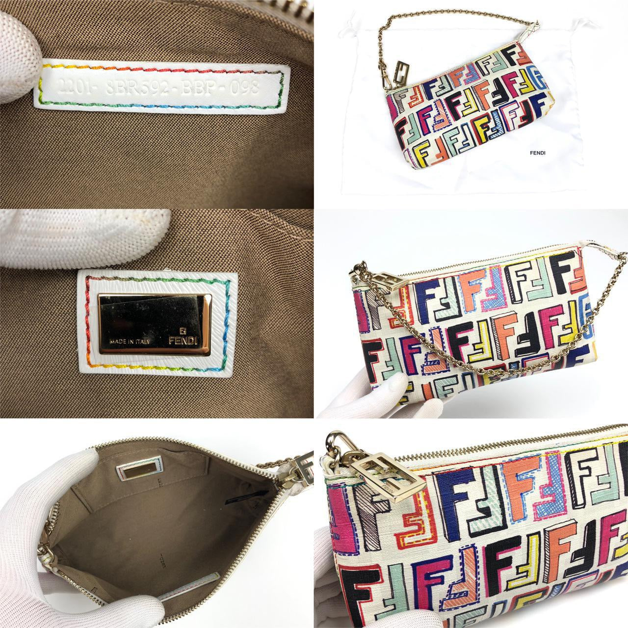 FENDI ZUCCA SHOULDER BAG