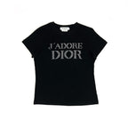 CHRISTIAN DIOR DIAMANTÉ SPELL-OUT T-SHIRT