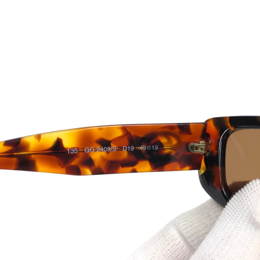 GUCCI TORTOISE SHELL SUNGLASSES