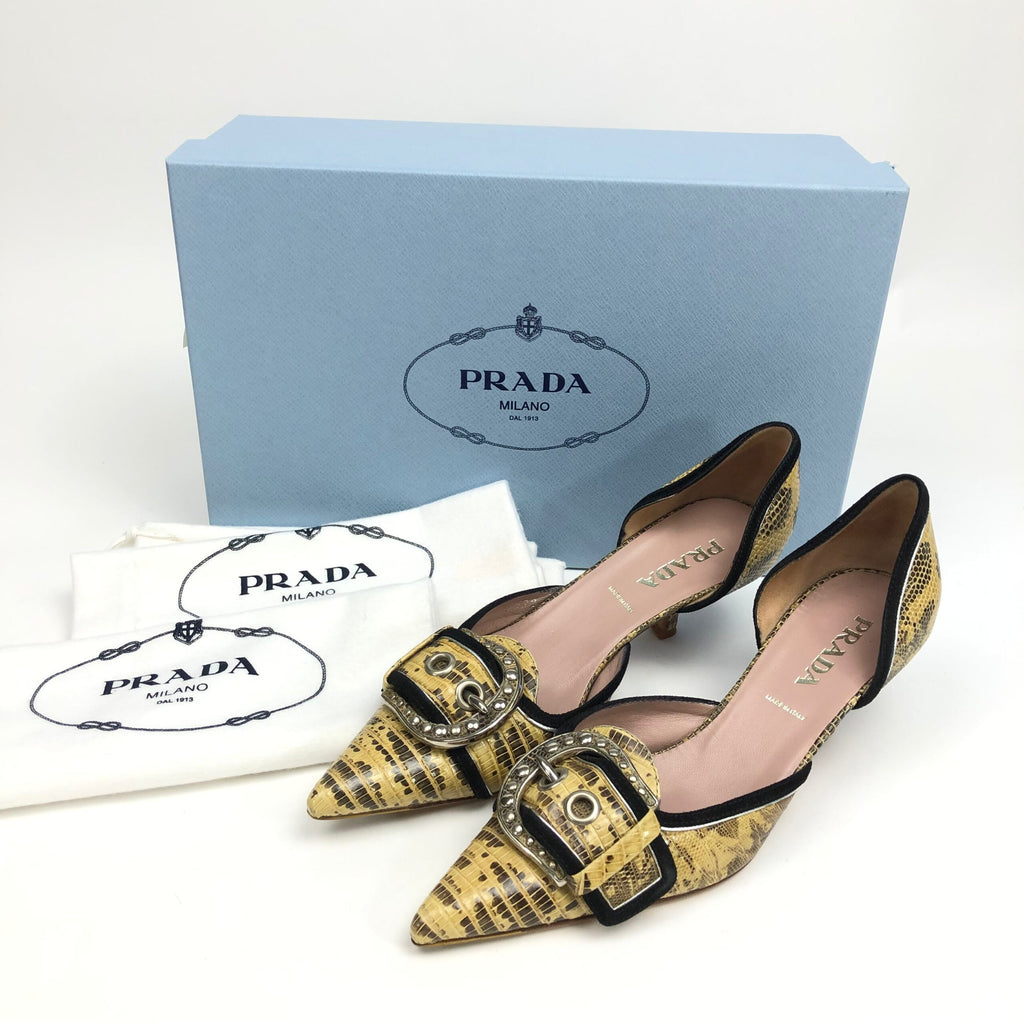 PRADA KITTEN HEELS - UK 2 /  US 3 / EU 35