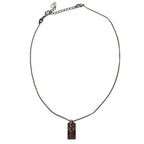 CHRISTIAN DIOR TAG NECKLACE