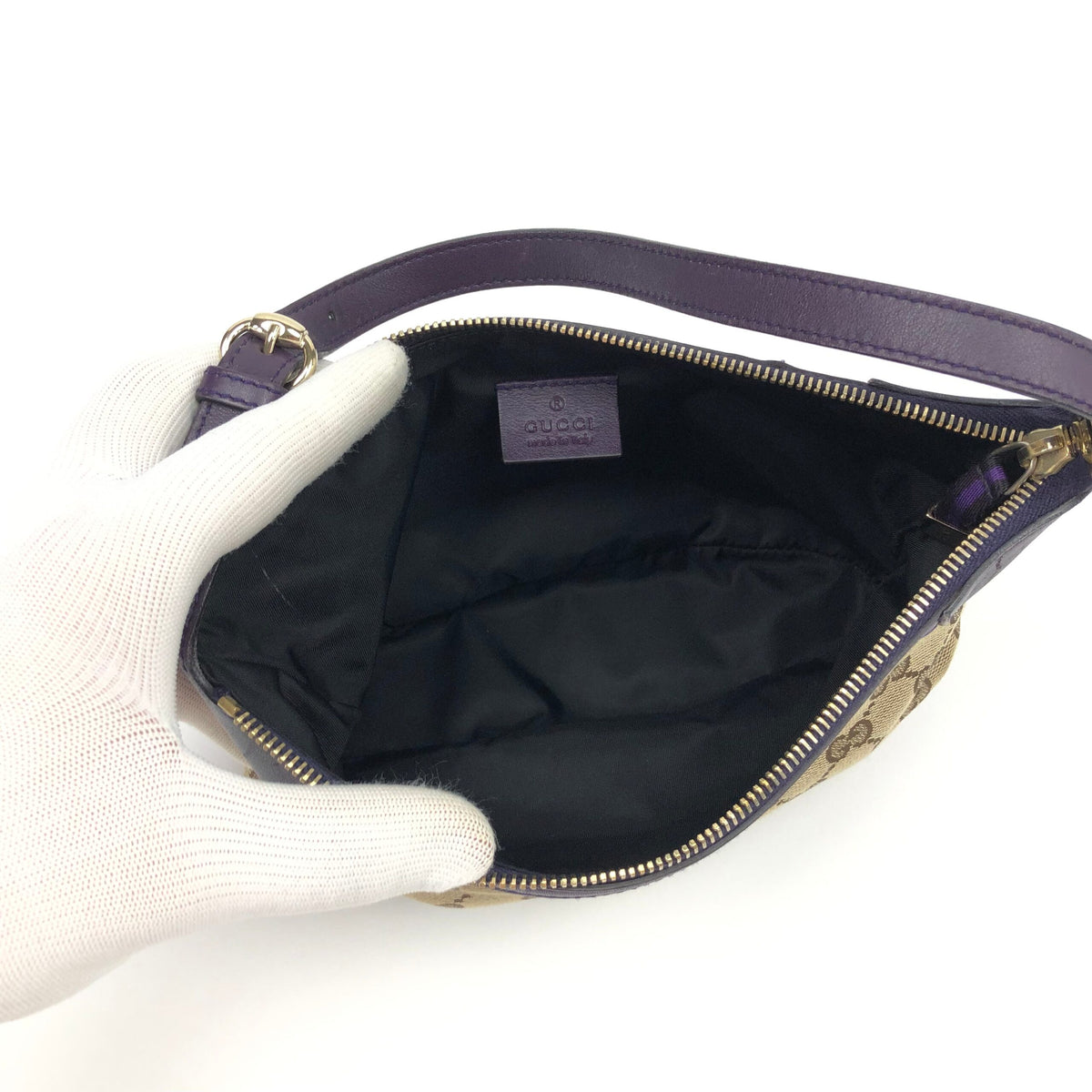 GUCCI MONOGRAM SHOULDER BAG