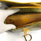 CHRISTIAN DIOR CROCODILE SADDLE BAG