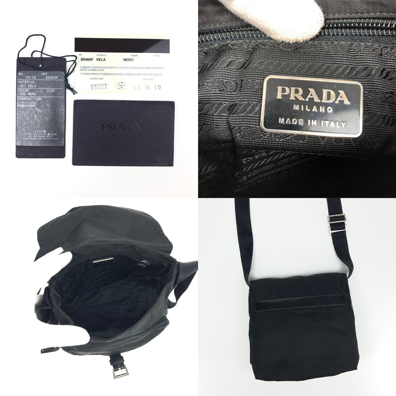 PRADA NYLON BUCKLE CROSSBODY BAG