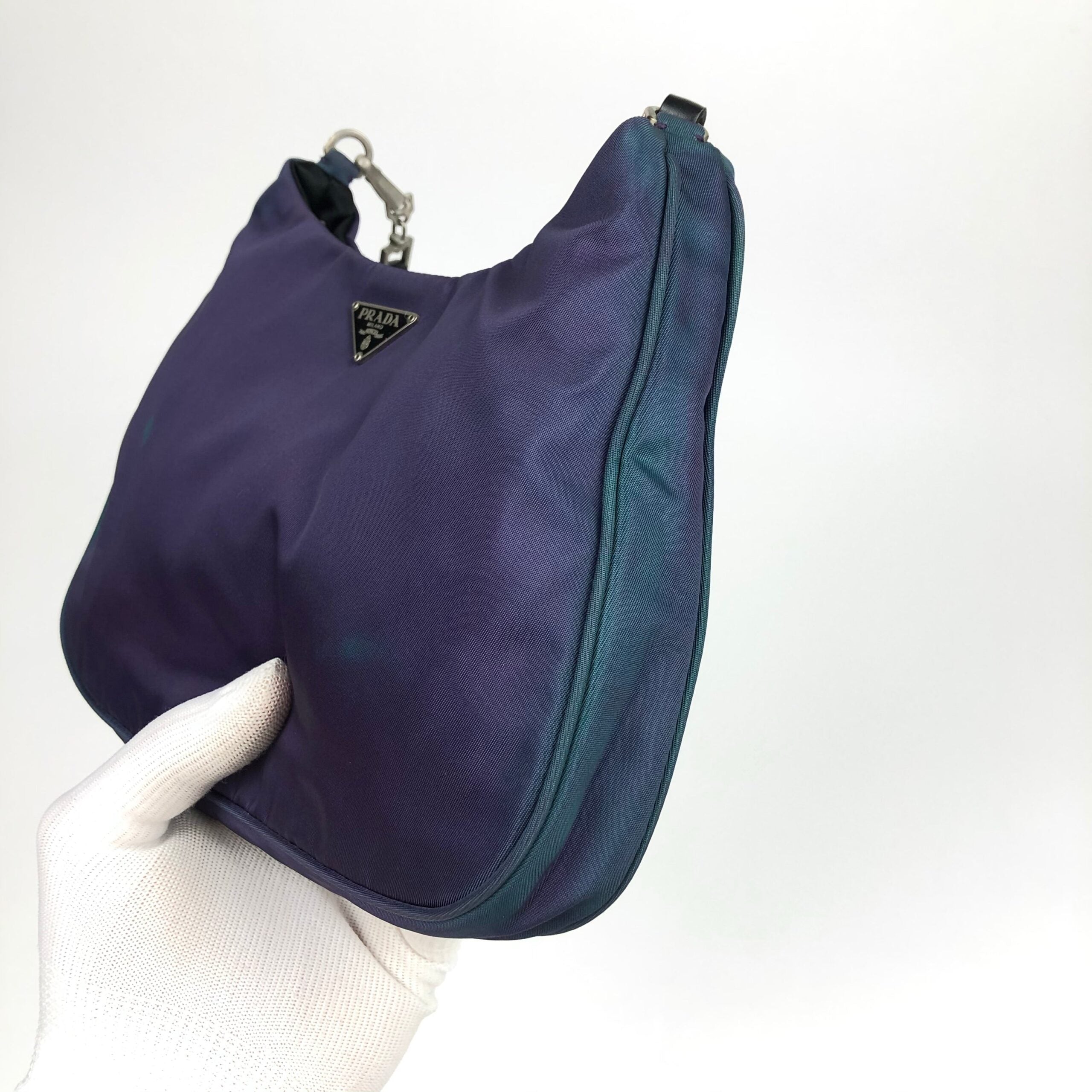 PRADA TWO-TONE SHOULDER BAG