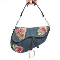 CHRISTIAN DIOR DENIM SADDLE BAG