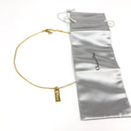CHRISTIAN DIOR TAG NECKLACE