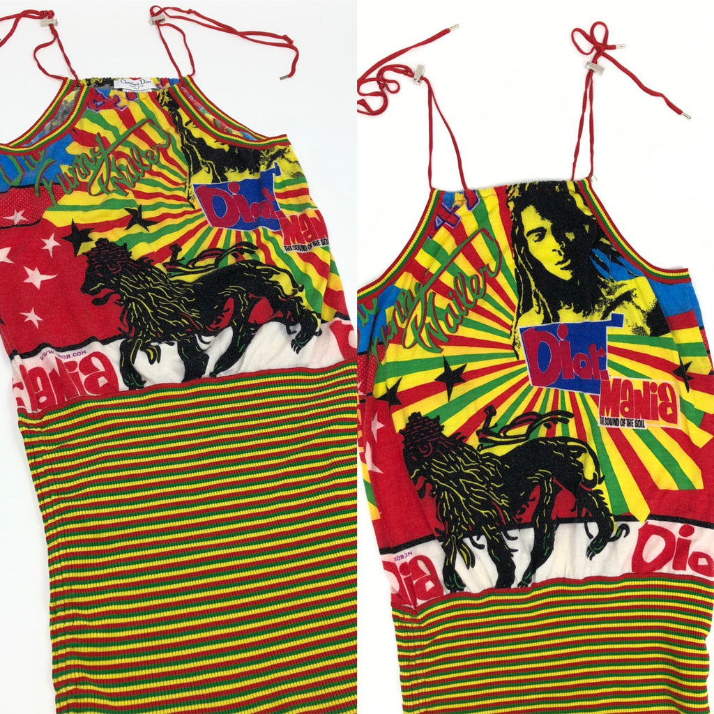 CHRISTIAN DIOR RASTA MANIA DRESS
