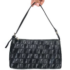 FENDI ZUCCA DENIM SHOULDER BAG