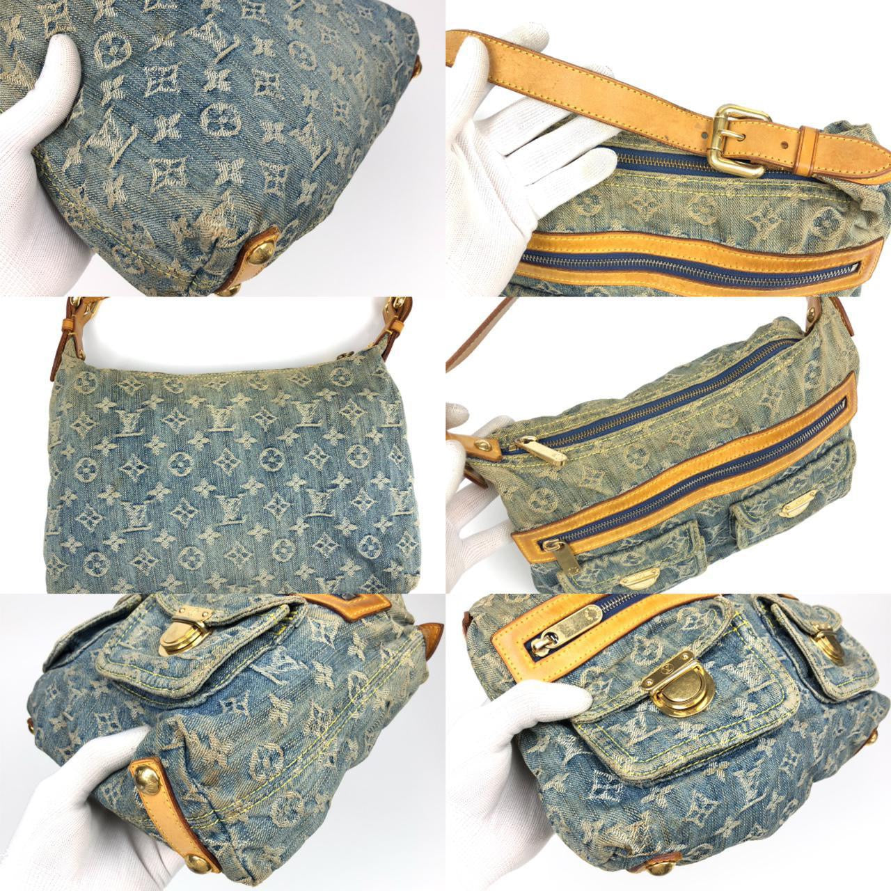 LOUIS VUITTON DENIM SHOULDER BAG