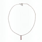 CHRISTIAN DIOR VERTICAL SPELL-OUT NECKLACE