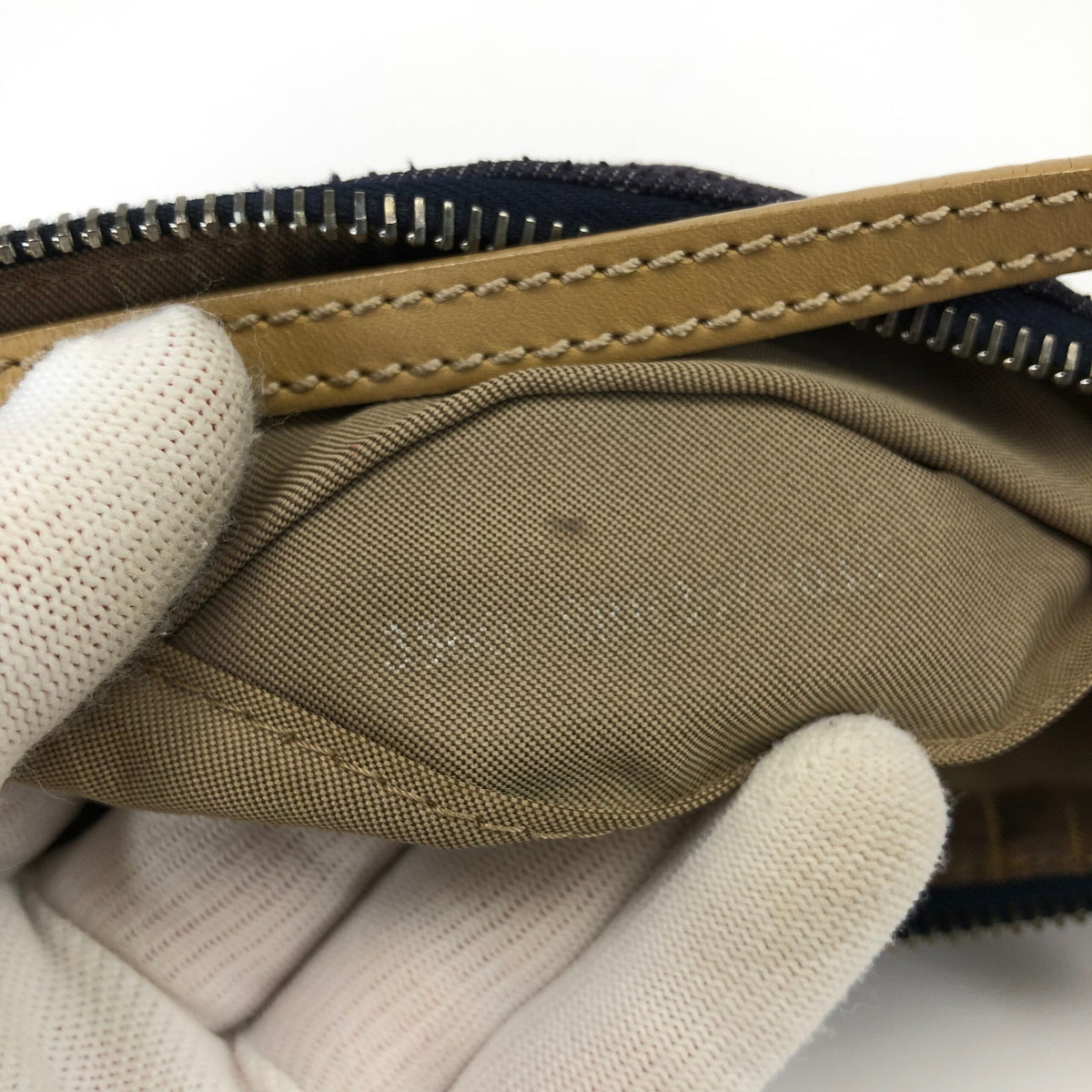 FENDI ZUCCA DENIM SHOULDER BAG