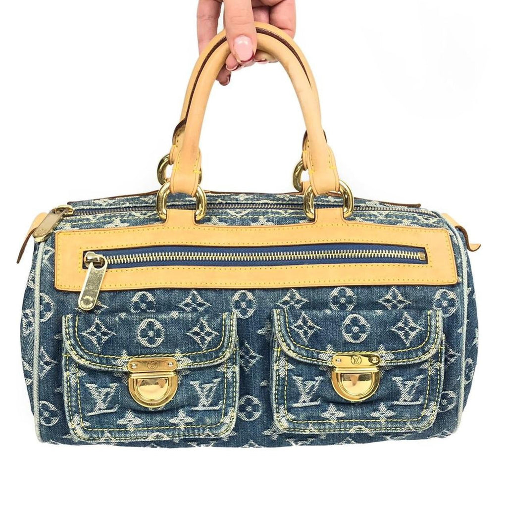 LOUIS VUITTON NEO SPEEDY DENIM BAG