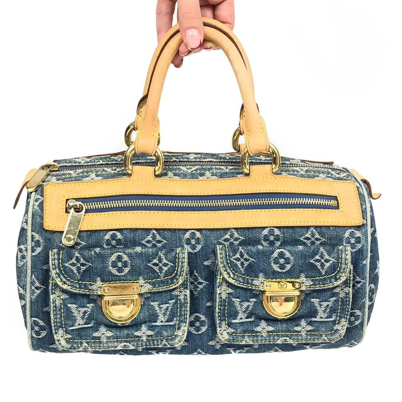 LOUIS VUITTON NEO SPEEDY DENIM BAG