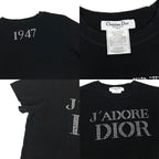 CHRISTIAN DIOR DIAMANTÉ SPELL-OUT T-SHIRT