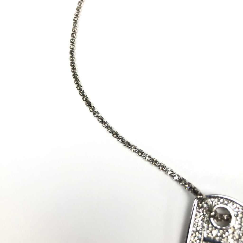 CHRISTIAN DIOR JEWELLED TAG NECKLACE