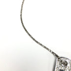 CHRISTIAN DIOR JEWELLED TAG NECKLACE