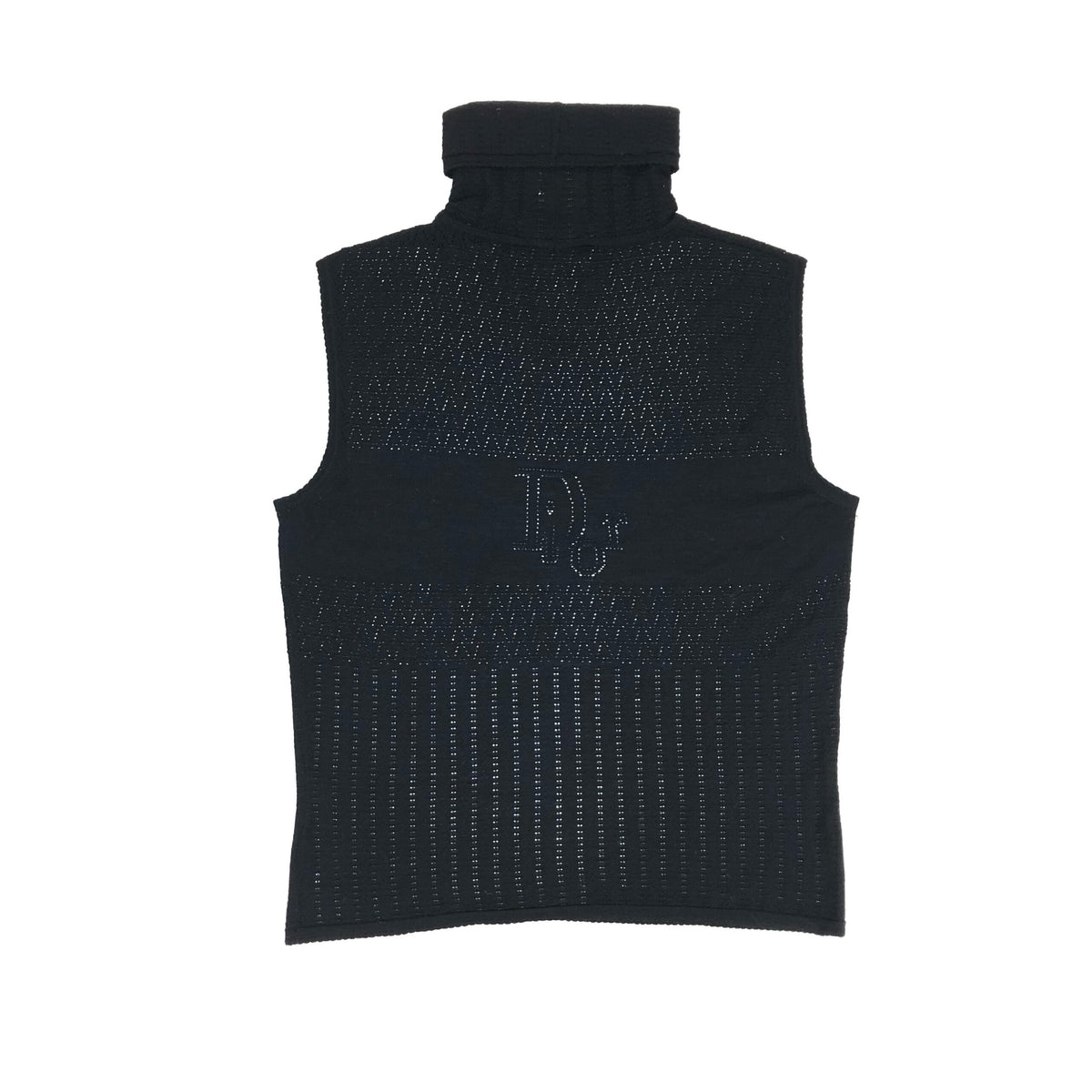 CHRISTIAN DIOR SHEER TURTLE NECK TOP