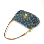 LOUIS VUITTON DENIM PLEATY SHOULDER BAG
