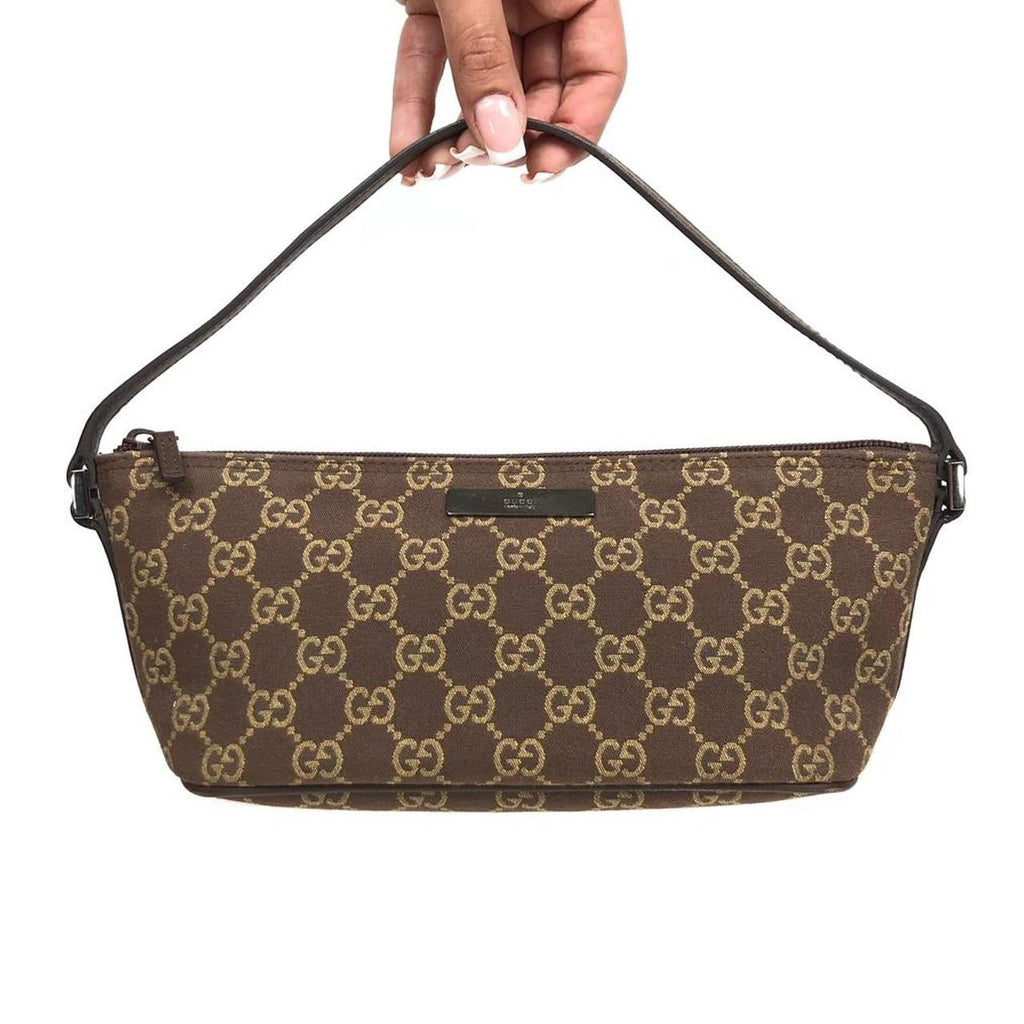 GUCCI MONOGRAM SHOULDER BAG